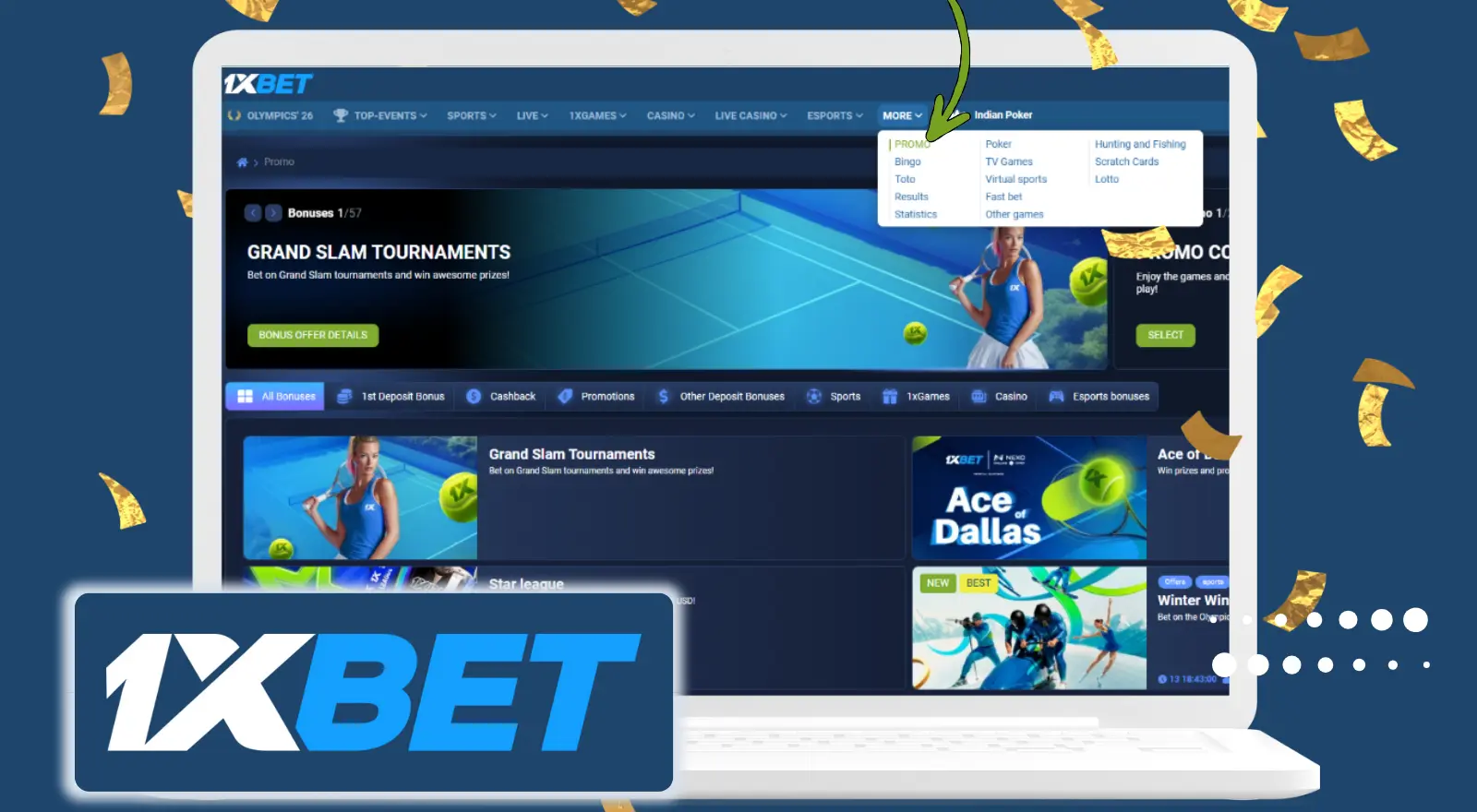 1xBet other bonuses and promotions overview